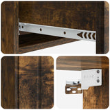 Tavolino da Parete Laterale Rovere Fumo 87,5 x 34,5 x 17 cm