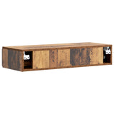Tavolino da Parete Laterale Legno antico 87,5 x 34,5 x 17 cm