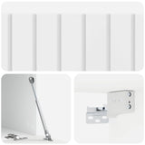 Mobile Porta TV da Muro Bianco Lucido 78,5 x 41 x 30 cm