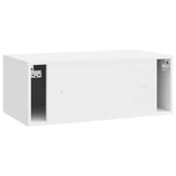 Mobile Porta TV da Muro Bianco Lucido 78,5 x 41 x 30 cm