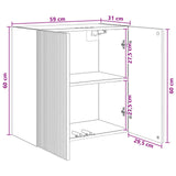 Mobiletto a muro Bianco 59 x 31 x 60 cm Legno ingegnerizzato