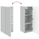 Mobiletto a muro Bianco 33 x 34,5 x 90 cm Legno ingegnerizzato