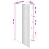 Mobiletto a muro Bianco 33 x 34,5 x 90 cm Legno ingegnerizzato