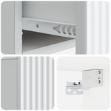 Mobiletto da notte a muro con cassetto Bianco 49 x 34,5 x 20 cm