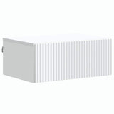 Mobiletto da notte a muro con cassetto Bianco 49 x 34,5 x 20 cm