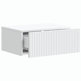Mobiletto da notte a muro con cassetto Bianco 49 x 34,5 x 20 cm