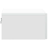 Mobiletto da notte a muro con cassetto Bianco 49 x 34,5 x 20 cm