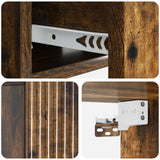 Mobiletto da notte a muro Rovere Fumo 49 x 34,5 x 20 cm