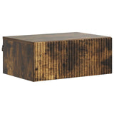 Mobiletto da notte a muro Rovere Fumo 49 x 34,5 x 20 cm