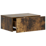 Mobiletto da notte a muro Rovere Fumo 49 x 34,5 x 20 cm