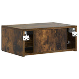 Mobiletto da notte a muro Rovere Fumo 49 x 34,5 x 20 cm