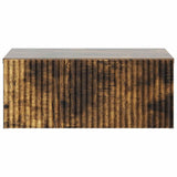 Mobiletto da notte a muro Rovere Fumo 49 x 34,5 x 20 cm
