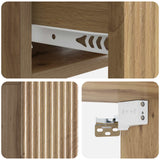 Mobiletto da notte a muro Rovere Artigianale 49 x 34,5 x 20 cm