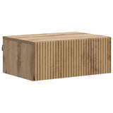 Mobiletto da notte a muro Rovere Artigianale 49 x 34,5 x 20 cm