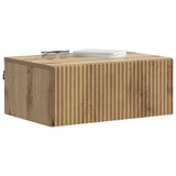 Mobiletto da notte a muro Rovere Artigianale 49 x 34,5 x 20 cm