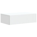 Tavolino da Parete Laterale Bianco 59 x 34,5 x 17 cm
