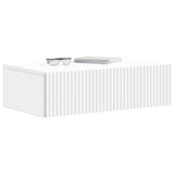 Tavolino da Parete Laterale Bianco 59 x 34,5 x 17 cm