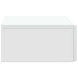 Tavolino da Parete Laterale Bianco 59 x 34,5 x 17 cm