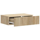 Tavolino da Parete Laterale Rovere Sonoma 59 x 34,5 x 17 cm