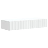 Tavolino da Parete Laterale Bianco 87,5 x 34,5 x 17 cm
