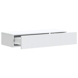 Tavolino da Parete Laterale Bianco 87,5 x 34,5 x 17 cm