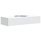 Tavolino da Parete Laterale Bianco 87,5 x 34,5 x 17 cm