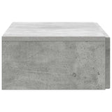 Tavolino da Parete Laterale Grigio Cemento 87,5 x 34,5 x 17 cm