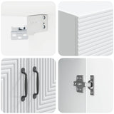 Mobiletto a muro Bianco 59 x 31 x 60 cm Legno ingegnerizzato
