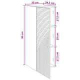 Mobiletto a muro Bianco 33 x 34,5 x 90 cm Legno ingegnerizzato