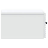 Mobiletto da notte a muro con cassetto Bianco 34,5 x 33 x 20 cm