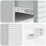 Mobiletto da notte a muro con cassetto Bianco 49 x 34,5 x 20 cm
