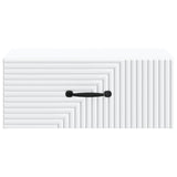 Mobiletto da notte a muro con cassetto Bianco 49 x 34,5 x 20 cm