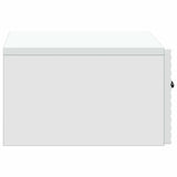 Mobiletto da notte a muro con cassetto Bianco 49 x 34,5 x 20 cm