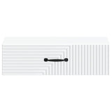 Tavolino da Parete Laterale Bianco 59 x 34,5 x 17 cm