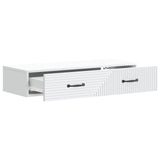 Tavolino da Parete Laterale Bianco 87,5 x 34,5 x 17 cm