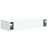 Tavolino da Parete Laterale Bianco 87,5 x 34,5 x 17 cm