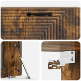 Mobile Porta TV da Muro Rovere Fumo 98 x 41 x 30 cm