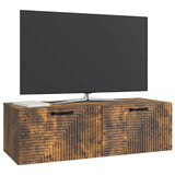 Mobile Porta TV da Muro Rovere Fumo 98 x 41 x 30 cm