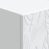 Tavolino da Parete Laterale Bianco 59 x 34,5 x 17 cm