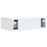 Tavolino da Parete Laterale Bianco 87,5 x 34,5 x 17 cm