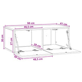 Mobile Porta TV da Muro 98 x 41 x 30 cm Bianco