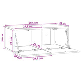 Mobile Porta TV da Muro 59,5 x 31 cm Bianco