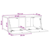 Mobile Porta TV da Muro 78,5 x 31 cm Bianco