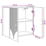Mobiletto a muro Bianco 59 x 31 x 60 cm Legno ingegnerizzato