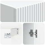 Mobiletto a muro Bianco 33 x 34,5 x 90 cm Legno ingegnerizzato