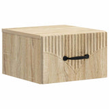 Mobiletto da notte a muro 2 pcs Rovere Sonoma 34,5 x 33 x 20 cm