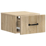 Mobiletto da notte a muro 2 pcs Rovere Sonoma 34,5 x 33 x 20 cm