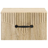 Mobiletto da notte a muro 2 pcs Rovere Sonoma 34,5 x 33 x 20 cm