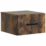 Mobiletto da notte a muro 2 pcs Rovere Fumo 34,5 x 33 x 20 cm