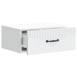Mobiletto da notte a muro con cassetto Bianco 49 x 34,5 x 20 cm